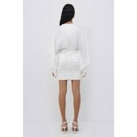 SIMKHAI Kadence Belle Sleeve Mini Dress US 0 $595 - Picture 2 of 10